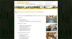 Desktop Screenshot of goldcardelectrical.com.au